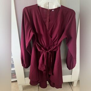 Burgundy Dress